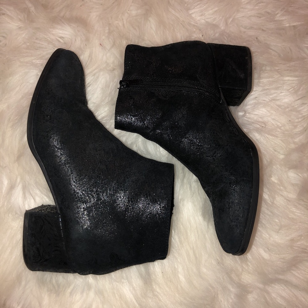 Shimmery Suede Vagabond Bootie
